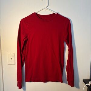 George Vibrant Red Crew Neck Top